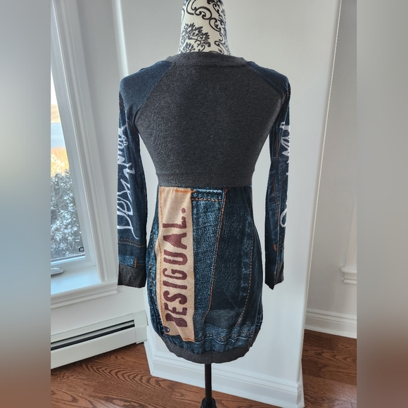 DESIGUAL Rare Find Mini Dress Size S - Picture 2 of 4